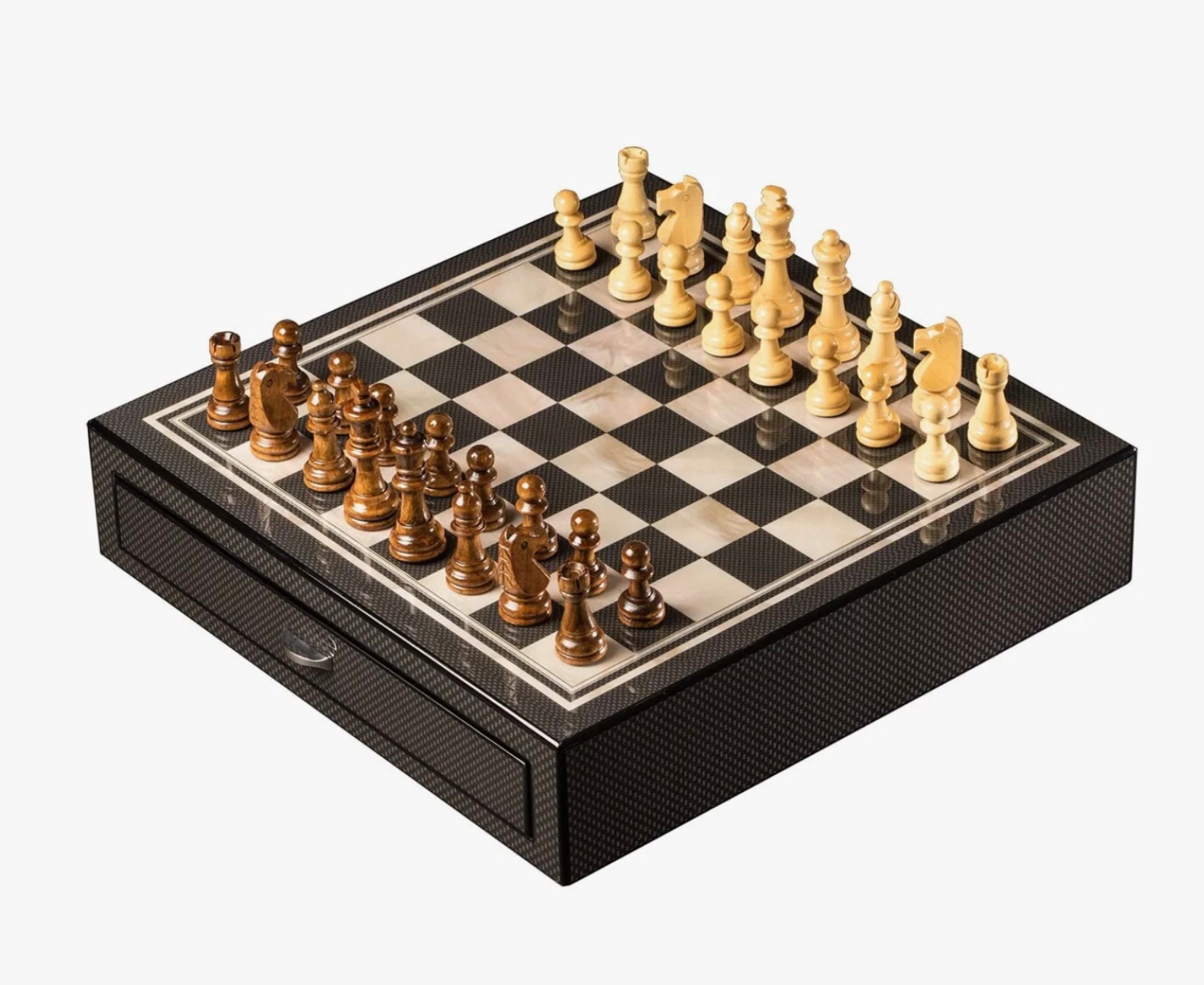 Carbon Fiber Chess Set