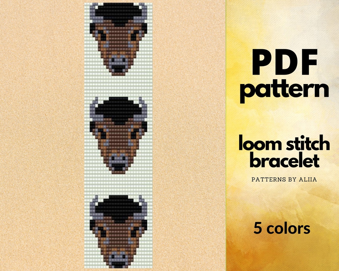 Buffalo Bead Pattern Bison Bead Pattern Bead Loom Patterns Etsy