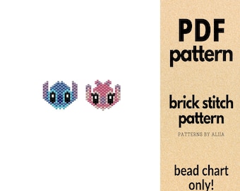 Sticht and Angel Pattern: Brick Stitch (PDF Pattern) | 2 in 1