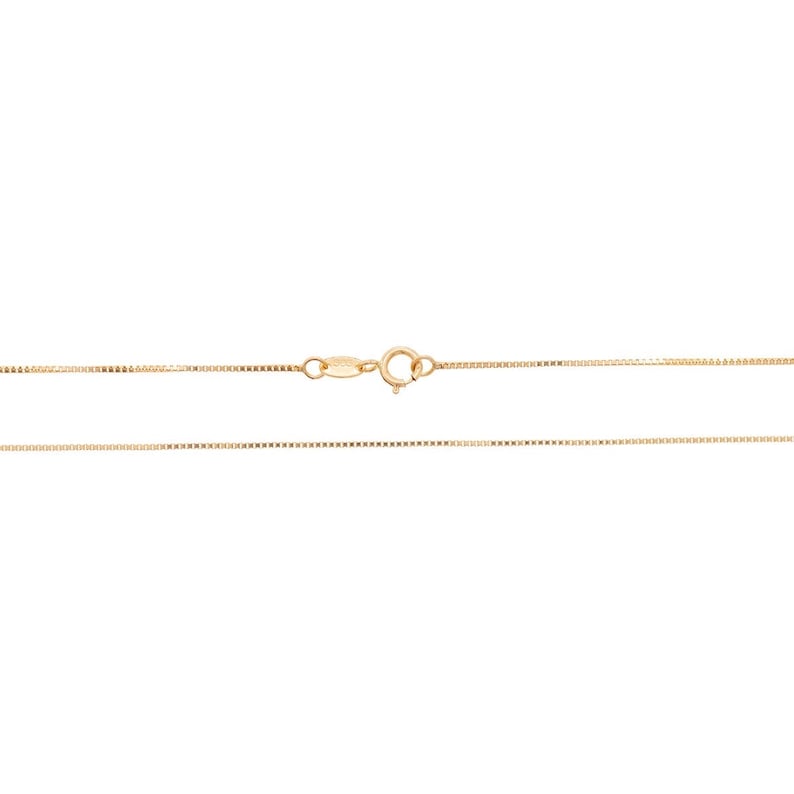 14K Solid Gold Venetian Chain, Solid Golden Venetian Chain 14K Solid Gold, perfect gift image 2