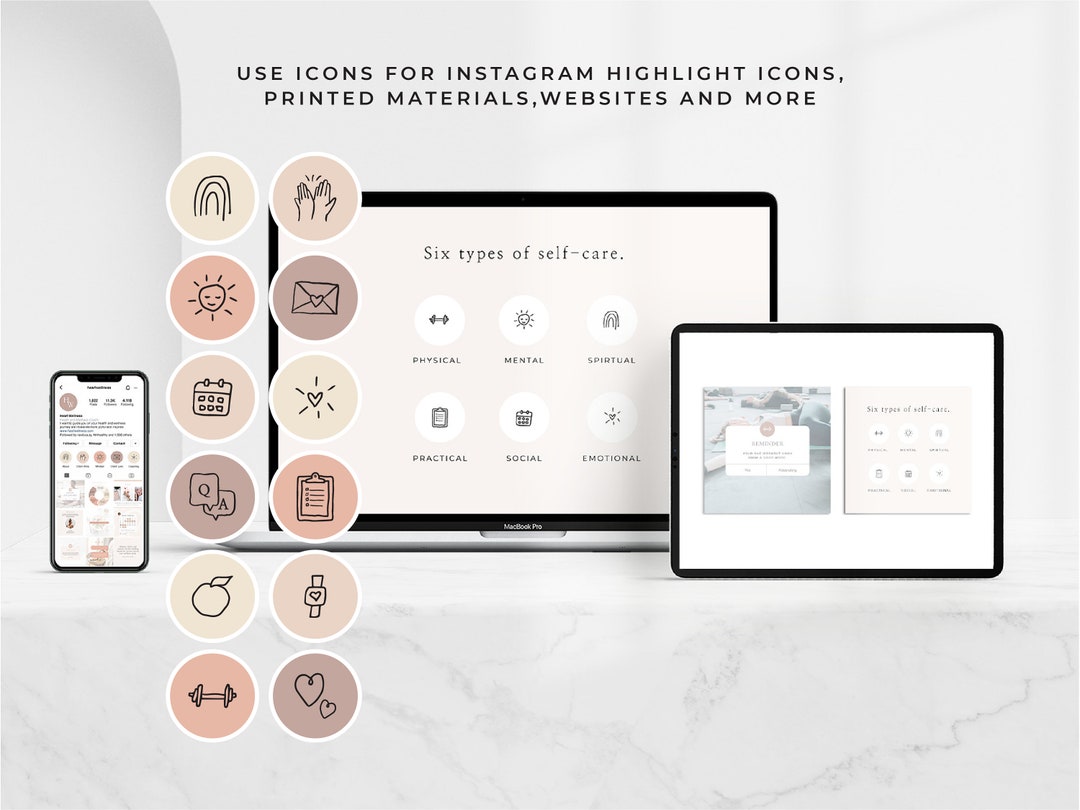 Health & Wellness Instagram Templates: Canva Social Media Kit - Etsy