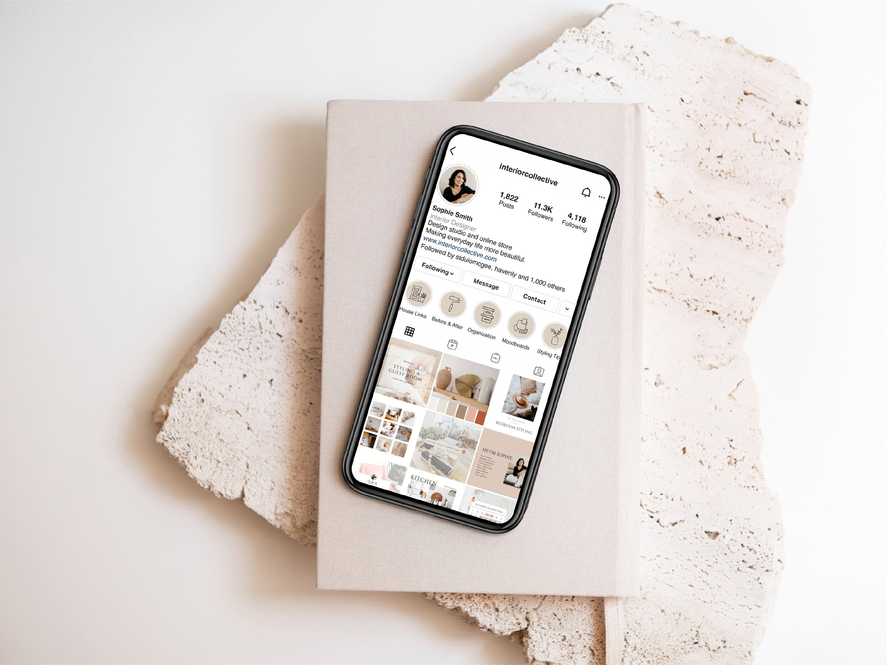 Boho Interior Design Social Media Templates: Canva Editable (PNG) - Etsy