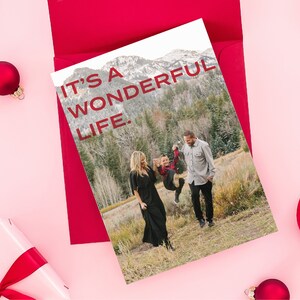 Modern Holiday card with photo template | Christmas Photo Card Template Canva | Photo Christmas Card Template | Printable Christmas Card
