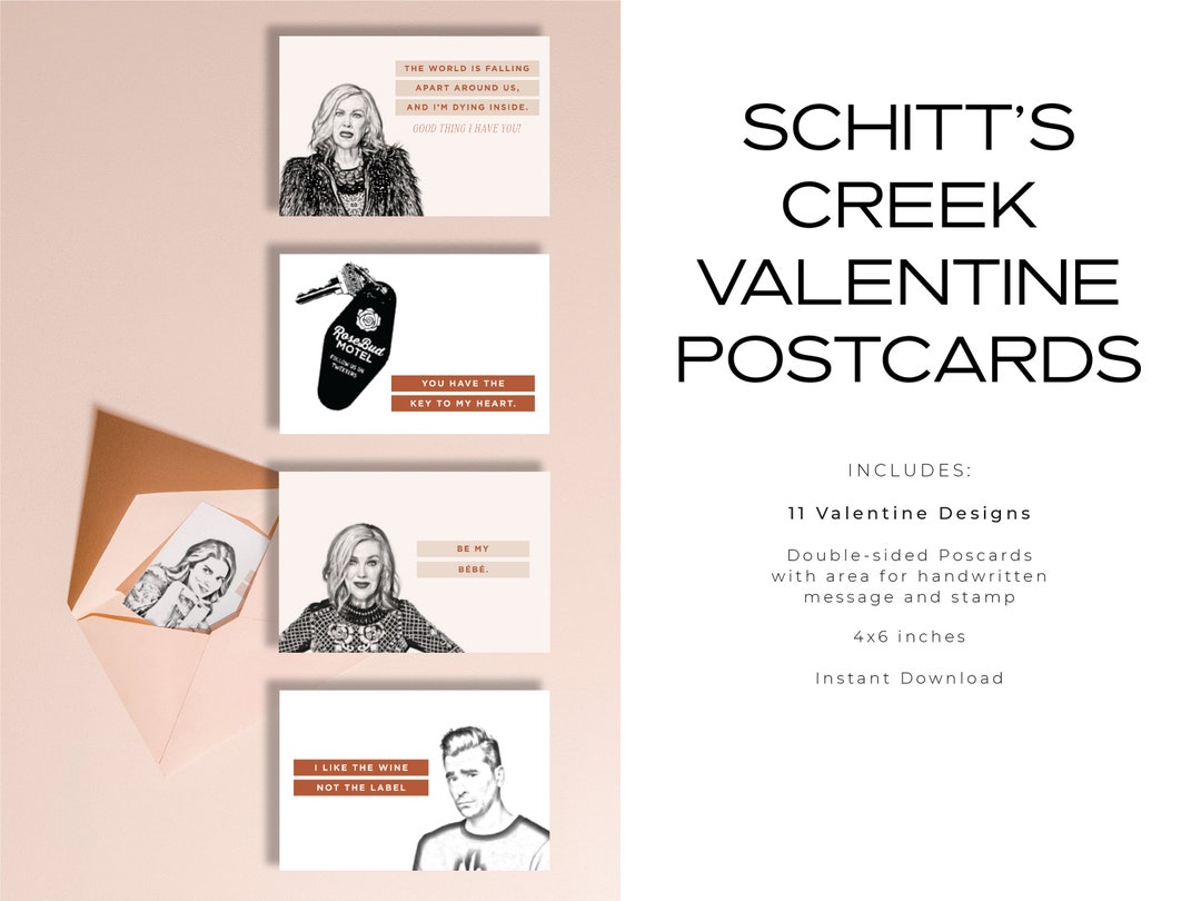 Schitts Creek Valentines Day Postcards Schitt s Creek Valentines Funny Valentine Cards Adult
