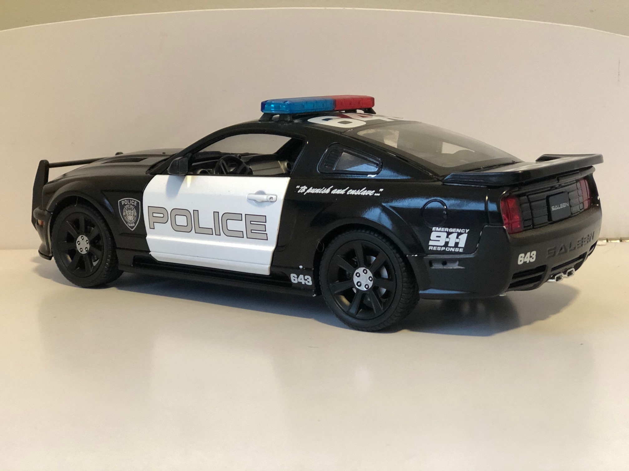 Transformers Barricade Diecast Model Replica 1/18 Schaal Etsy