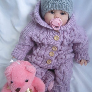 baby knitted jumpsuit set for children  jumpsuit for baby knitting for kids hat and booties