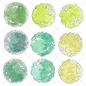 Landscape Graphics - Plan View Trees - Marker - Tree 001