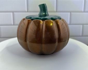 Barattolo di zucca in resina: decorazioni autunnali per la casa, esposizione di dolciumi