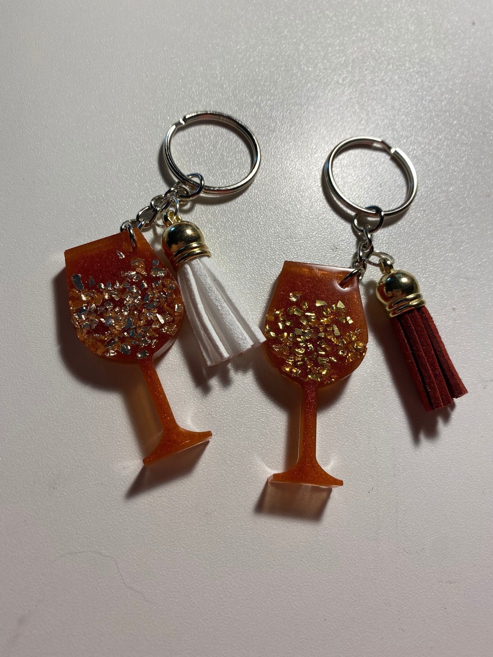 Wine Bottle/ Wine Glass Keychain Etsy