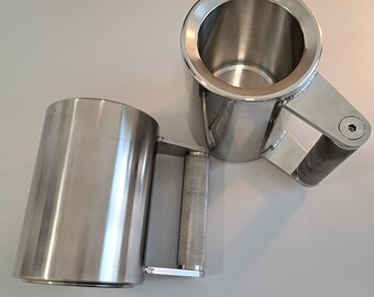 10kg schwerer Becher aus Edelstahl | tolle Geschenkidee für Fitnessfans und Fitnessfreaks | 22 lbs heavy stainless steel mug