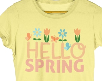 Hello Spring svg, Hello spring sublimation design, digtial download, cricut cut files, spring designs, dtf designs