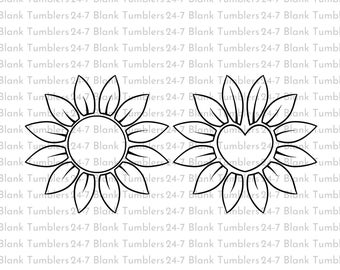 Daisy svg, daisy png, daisy clipart, daisy flower svg, daisy heart flower svg, Cut Files, Cricut, Silhouette