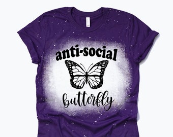 antisocial butterfly svg, anti-social butterfly svg, antisocial svg, shirt file, cricut cut files, cut files, vinyl svg, clipart