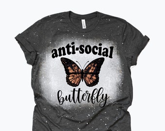 antisocial butterfly, sublimation png, anti-social butterfly sublimation png, clipart, antisocial, shirt file, clipart, shirt design