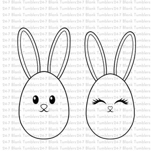 Bunny egg svg, easter egg svg, bunny svg, egg svg, cricut cut files vinyl art, popular, Cut Files, Cricut
