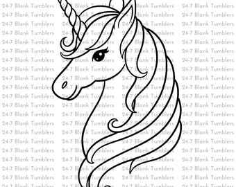 Unicorn svg, unicorn face svg, unicorn birthday svg, unicorn vector, unicorn clipart, popular, Cut Files, Cricut, Silhouette