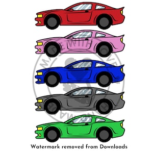 Sports Car svg png Clipart | Colorful Muscle Car Bundle for Cricut, Sublimation, DTF Prints, Boys Birthday Decor & Racing car Crafts