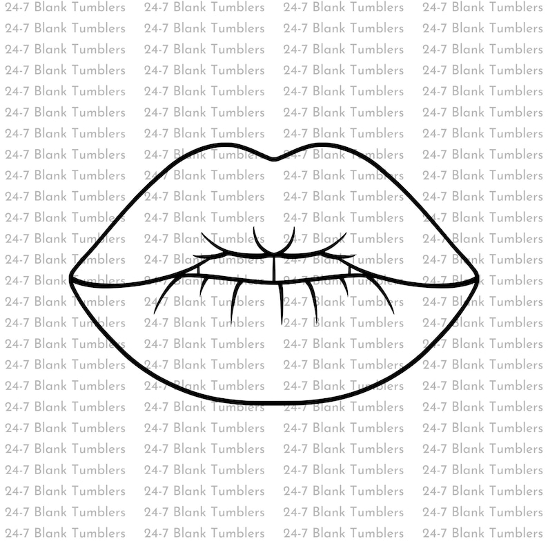 Lips Svg Lips Outline Svg Lips Clipart Svg Lips Cut File Etsy
