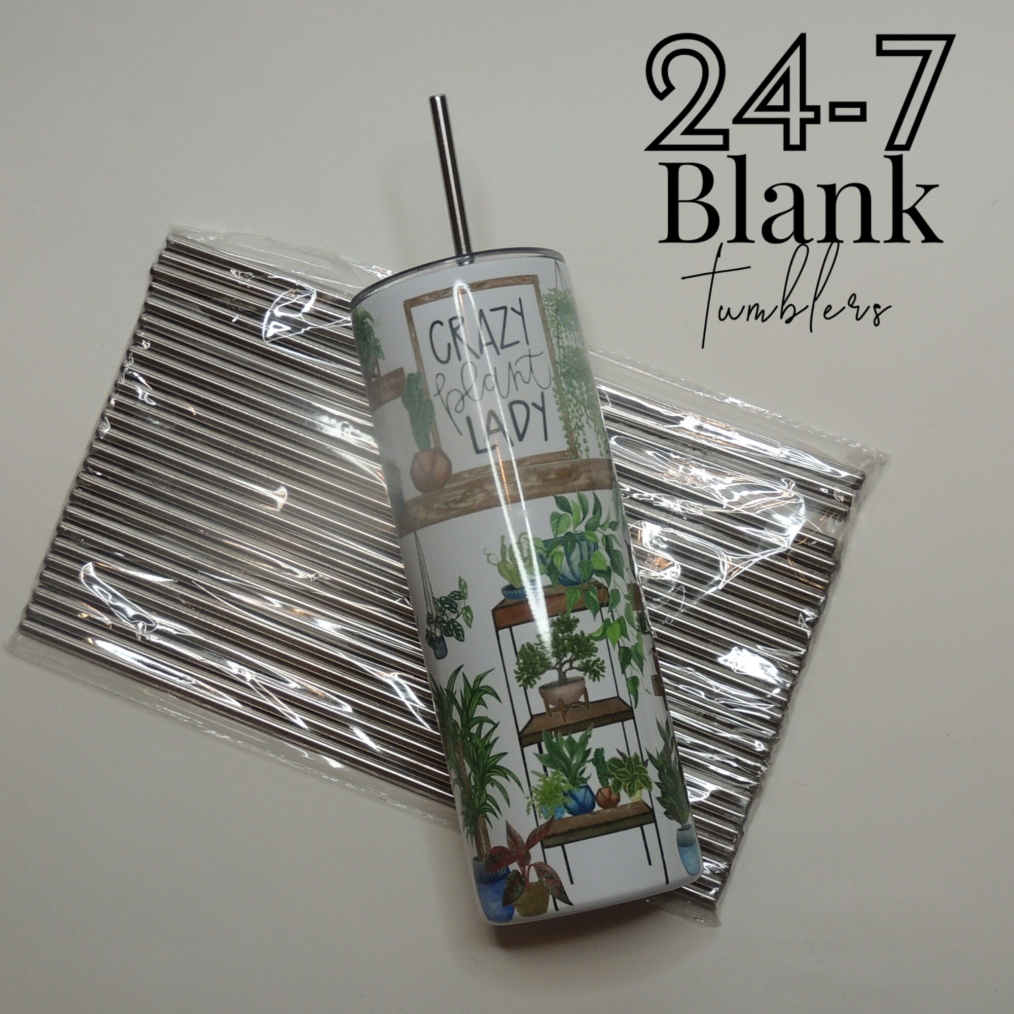 Stainless Steel Tumbler Straws Sublimation Tumblers Bulk Etsy