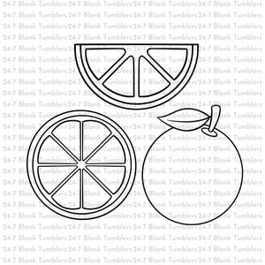 Orange svg, Orange Slice outline svg, Orange half svg, fruit svg, Orange fruit, fruit vector, clipart, Cut Files, Cricut, Silhouette