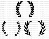 Wreath svg, laurel wreath svg, Laurel svg, Laurel wreath bundle, wreath vector file, laurel vector, cricut cut files, cut files, vinyl svg