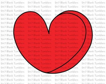 Herz svg, rotes Herz svg, Herz Clipart svg, 3D Herz svg, Valentinstag Herz svg, rotes Herz svg, Cricut Cut Dateien, Cut Files, Vinyl svg