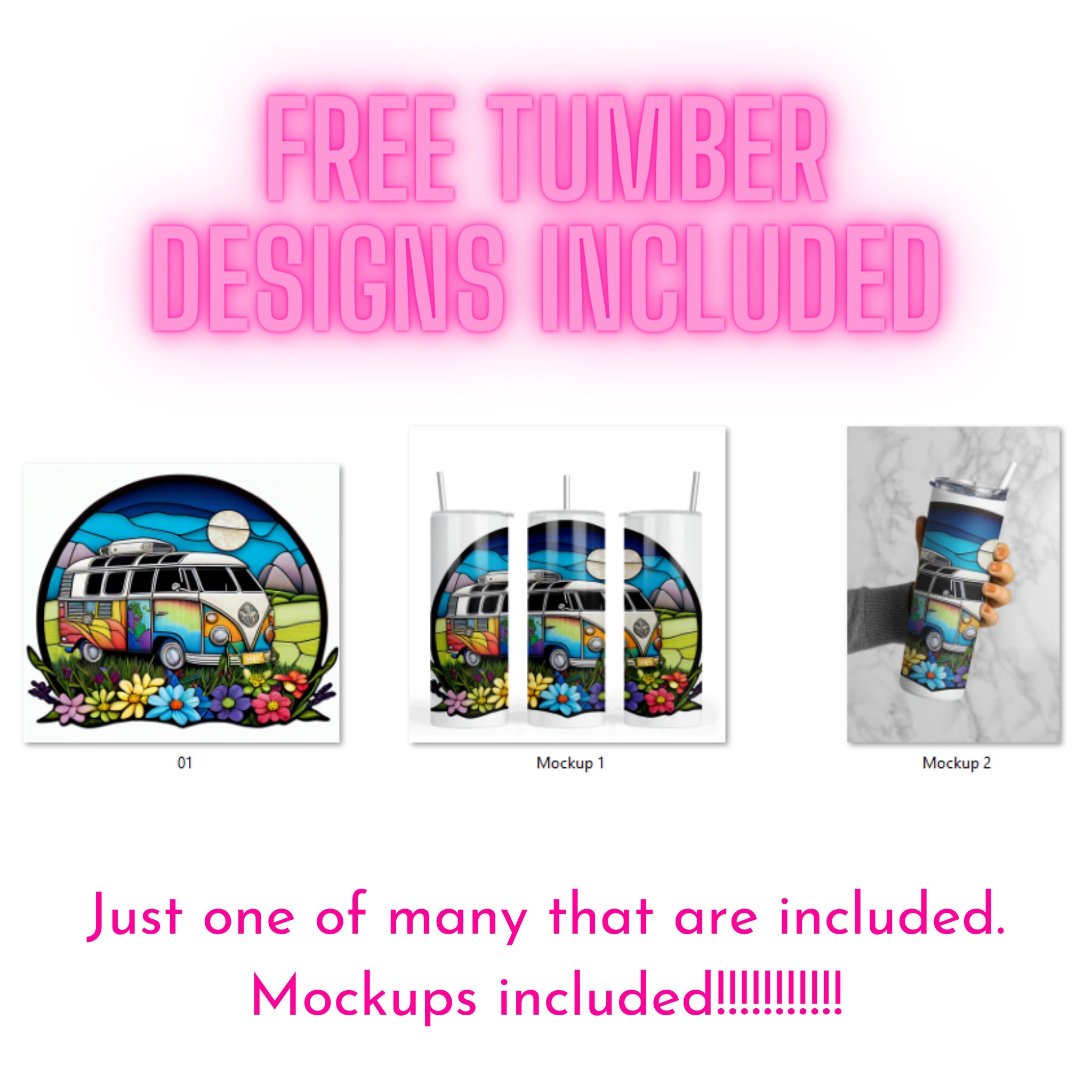 Neon Rose 20 Oz Skinny Straight Tumbler Sublimation Design Digital ...