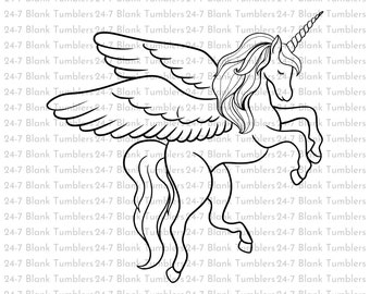 Unicorn svg, Unicorn Outline svg, unicorn birthday svg, unicorn outline, unicorn clipart, popular, Cut Files, Cricut, Silhouette