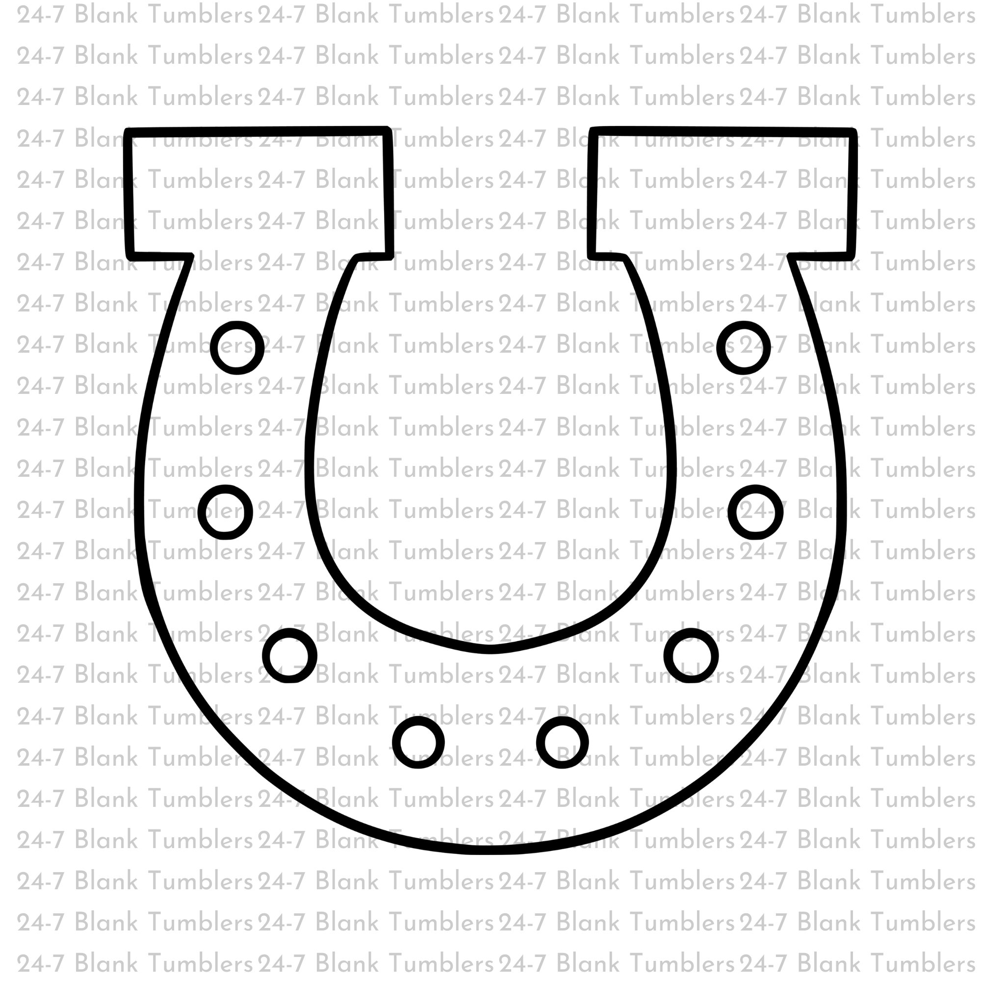 Horseshoe Outline Horseshoe Outline