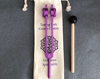 音叉 852 Hz サウンドヒーリング ギフトボックス: 覚醒加重パープル