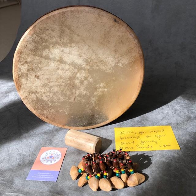 オーシャンドラム 12インチ ラトル ギフトボックス: バーチウッド