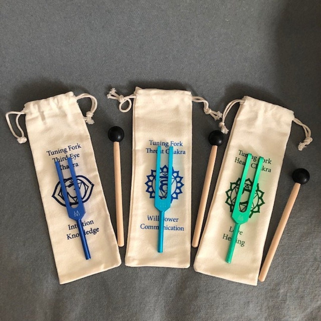 3 x 音叉ギフトボックスセット DNA修復 528 Hz、639 Hz、741 Hz 心臓