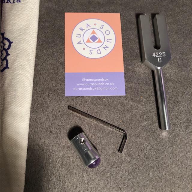 音叉 852 Hz サウンドヒーリング ギフトボックス: 覚醒加重パープル 音叉 852 Hz サウンドヒーリング ギフトボックス: 覚醒加重パープル