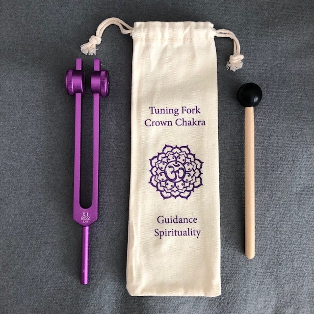 音叉 852 Hz サウンドヒーリング ギフトボックス: 覚醒加重パープル