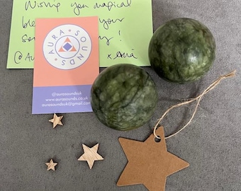 Baoding Palla Sfere Sonore Della Salute Cinesi Sfere Baoding, Sfere Antistress I - Foto 2