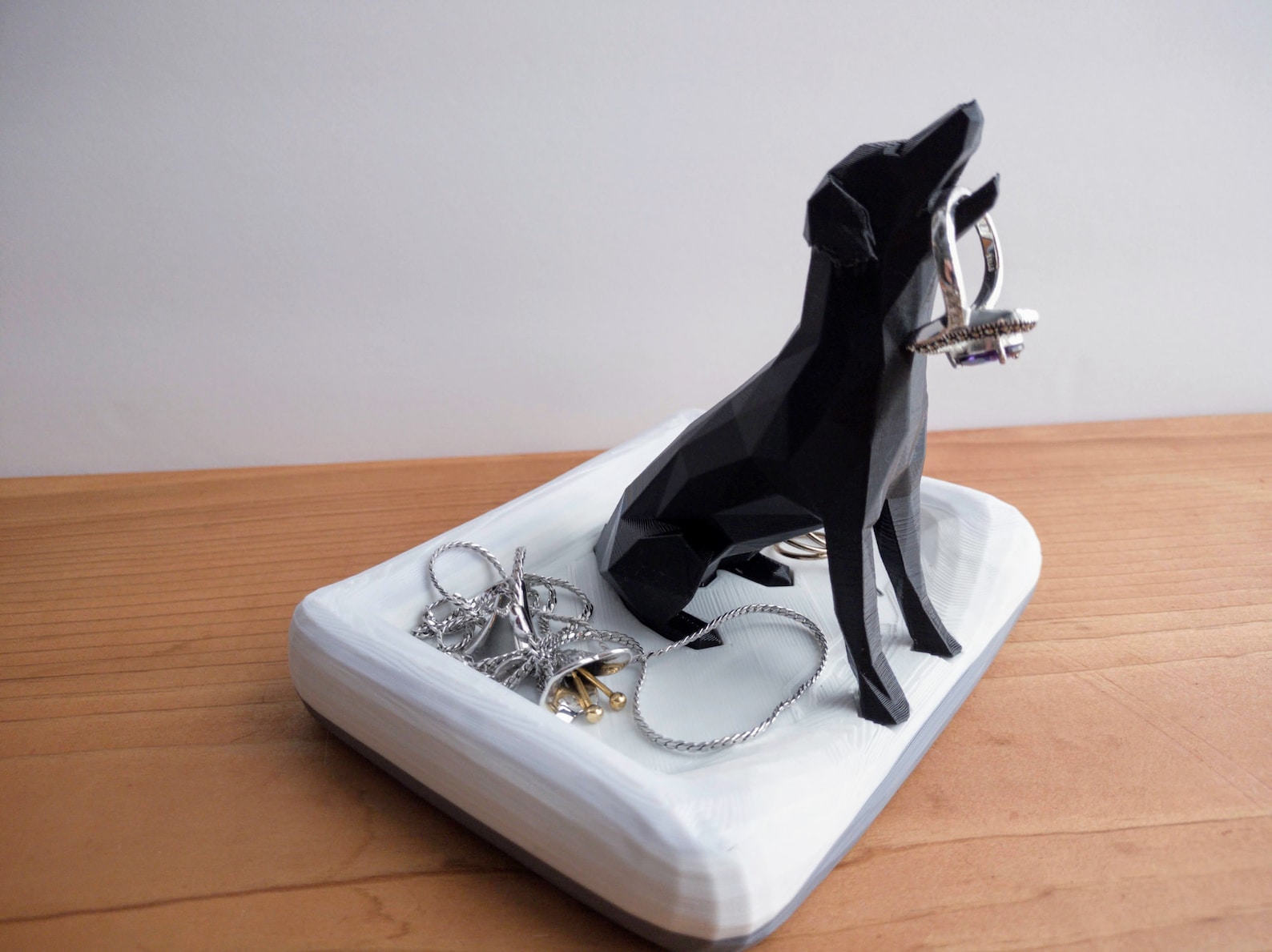 Labrador Retriever Figurine - Dog Gift for Lab Owner - Unique Lab Gift Retriever Decor | Unique Lab Gift for Black Lab and Yellow Lab Lovers - No Sign, Plastic - Black Dog