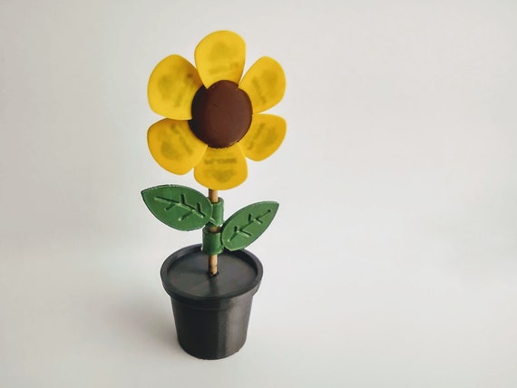 Guitar Pick Holder - Flower Pick holder - Guitar Pick Storage - Gift for Guitarist -Gift for Her - 3D Printed