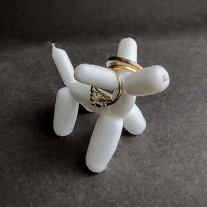 Balloon Animal Dog Ring Holder - Unique Ring Stand for Ring Display - 3D printed image 3