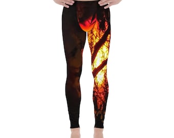 Fireball Herren Leggings, dehnbare Sportkleidung, Yogahose