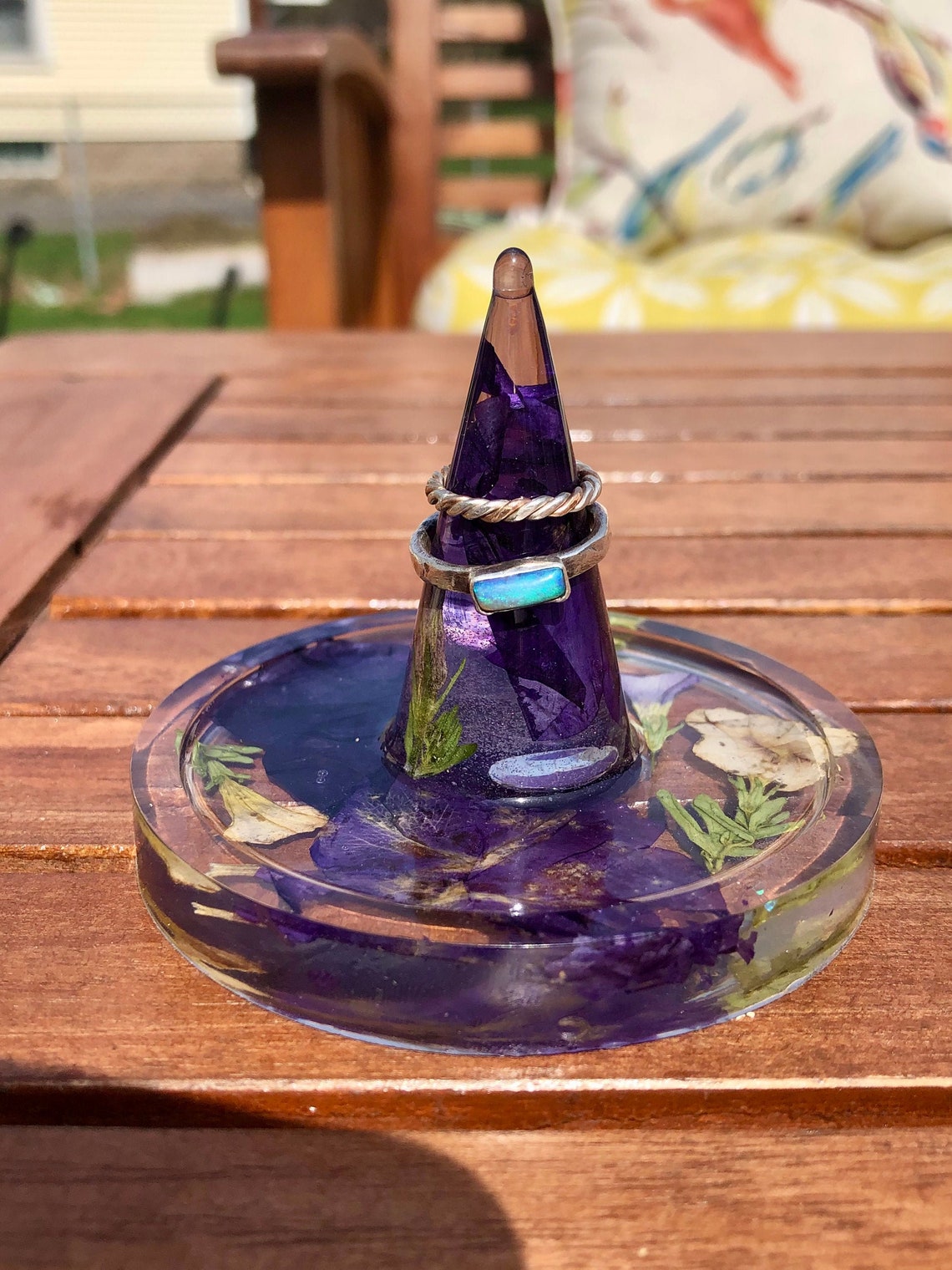 Small Resin Jewelry Holder Etsy