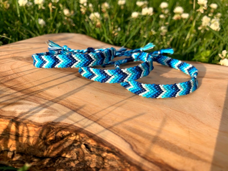 Handmade String Friendship Bracelets/anklet Ombre Chevron Etsy