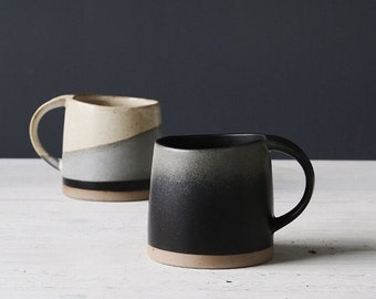 Unique Handmade Mug |  Handmade Coffee Cups | Irregular Shaped Tea Mug Cup | Mug We Love |  Retro Style Ceramic Cups | Echo Friendly