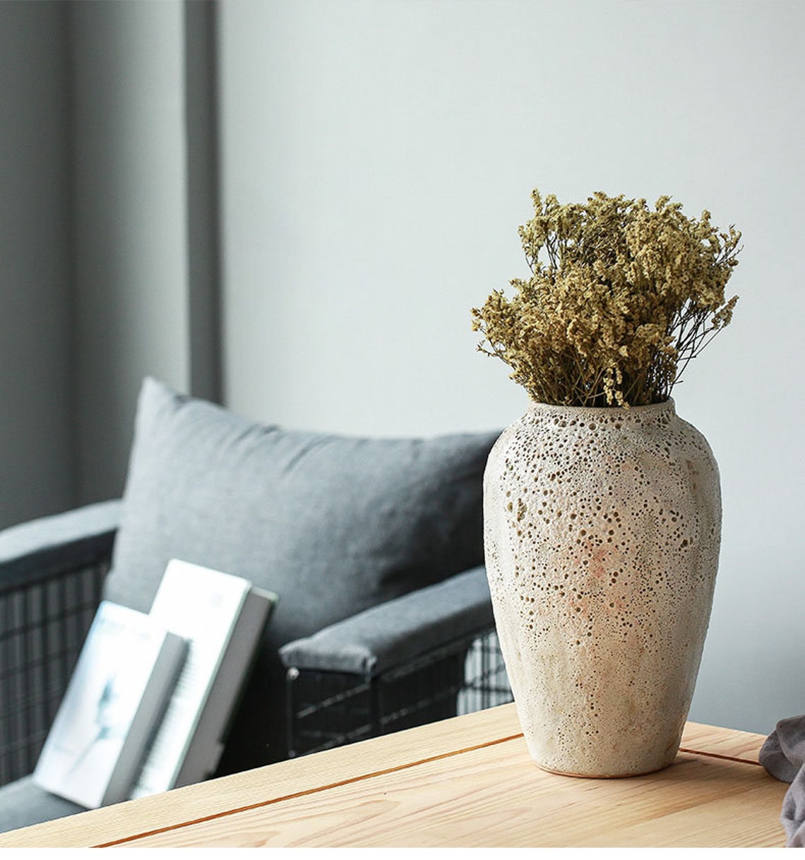 European Stoneware Vases Creativity Hotel Reception Dried Etsy