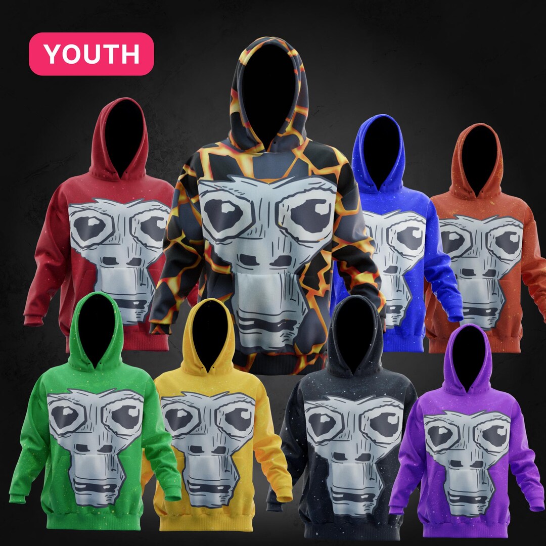 Youth Gorilla Tag Hoodie VR Game Inspired All Over Print Etsy