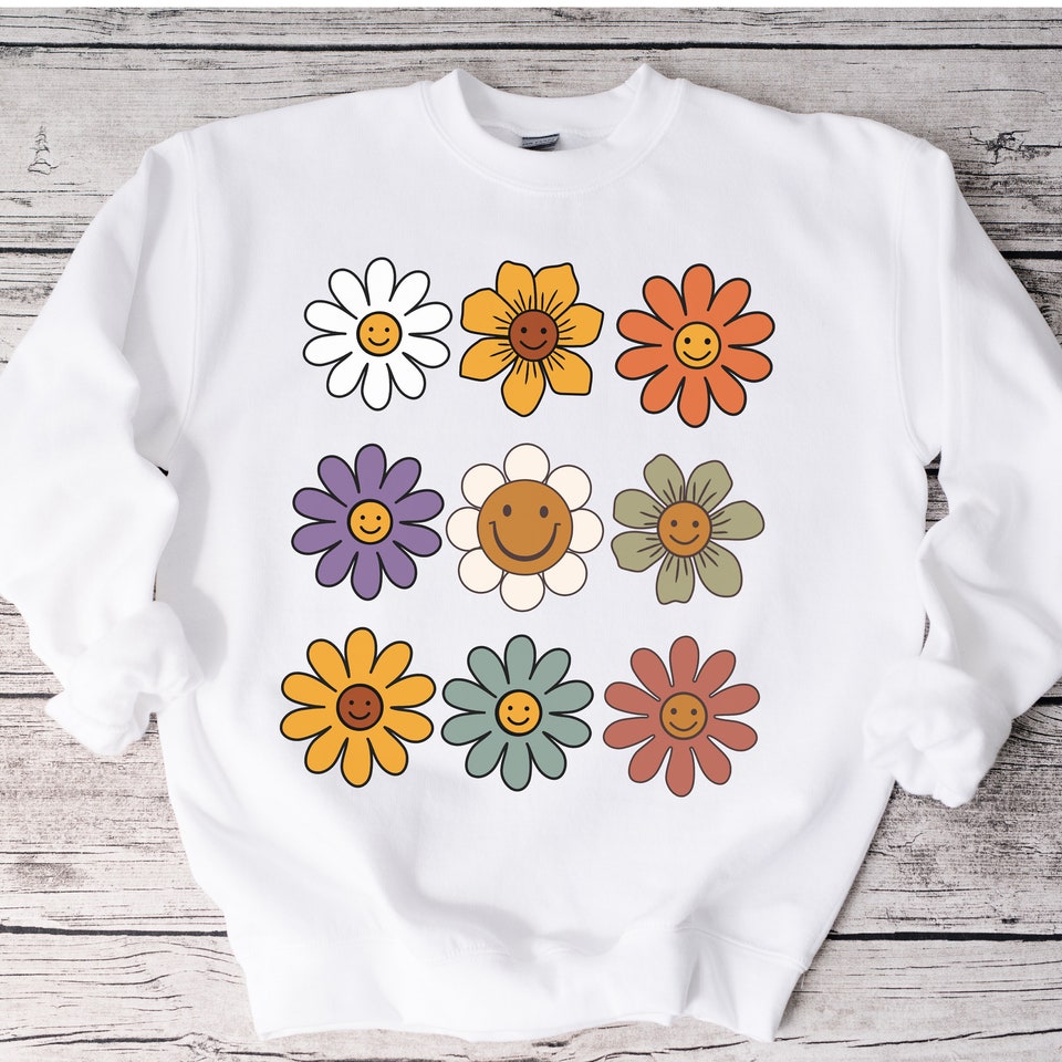 Discover smiley flower hippie shirt