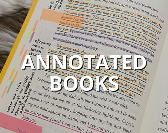 ANNOTATED BOOKS | Custom annotated books | Personalized books  | Bookish gift | Blind date with a book | Bookworm gift | Booktok