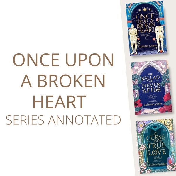 Once Upon A Broken Heart Series Annotated | Customed books | Personalized books  | Bookish gift | Stephanie Garber | Booktok | Caraval