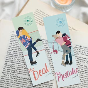 Serie Off-Campus di Elle Kennedy Segnalibro / Romance Smut Reader / Booktok Merch / Briar University The Deal The Mistake / Hockey Romance