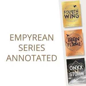 Fourth Wing, Iron flame & Onyx Storm Annotated books | Romantasy | Empyrean Series | Booktok Merch | Rebecca Yarros | Xaden Riorson