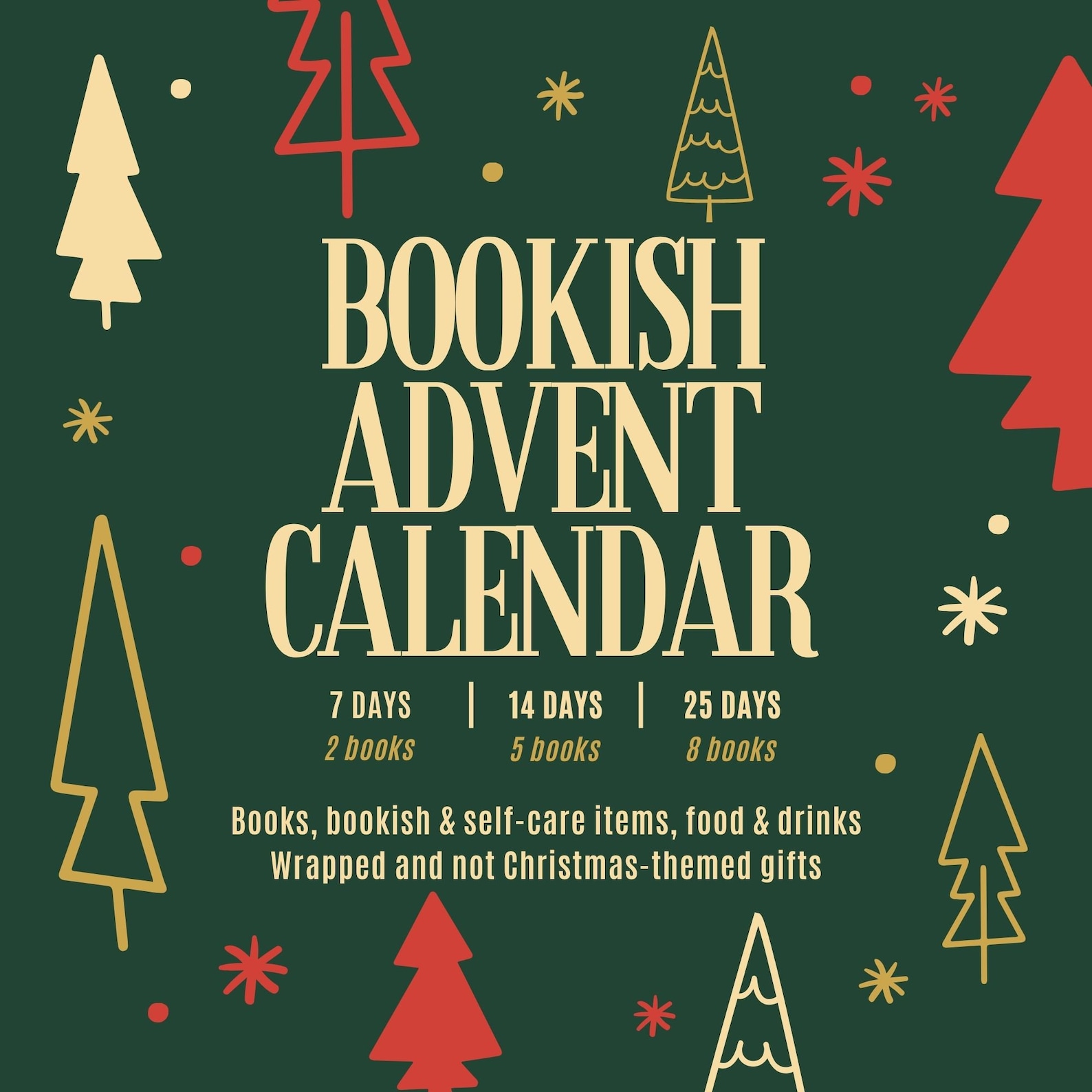 BOOKISH ADVENT CALENDAR Christmas Book Lover Bookish Gift Book Blind